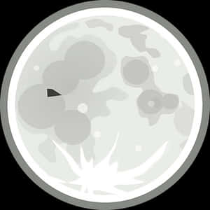 Stylized Moon Graphic PNG image with transparent background