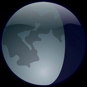 Stylized Moon Graphic PNG image with transparent background