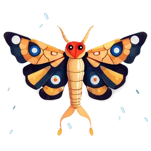 Stylized Mothra Fan Art Png 25 PNG Image