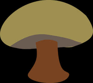 Stylized Mushroom Graphic PNG image with transparent background