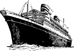 Stylized_ Ocean_ Liner_ Illustration PNG Image