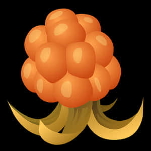 Stylized Orange Cluster Illustration PNG image with transparent background