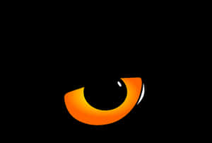 Stylized Orange Eye Graphic PNG image with transparent background