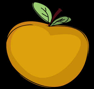 Stylized Orange Fruit Illustration PNG image with transparent background