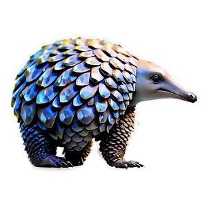 Stylized Pangolin Icon Png Nei56 PNG Image