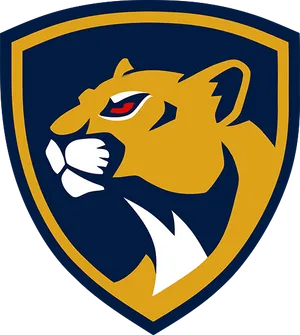 Stylized Panther Emblem PNG Image