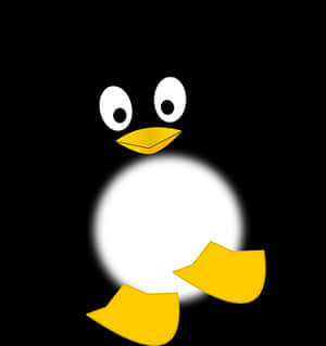 Stylized Penguin Graphic PNG with transparent background