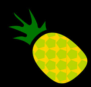 Stylized Pineapple Graphic PNG image with transparent background