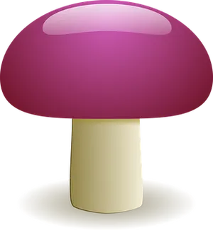 Stylized Pink Mushroom Graphic PNG Image