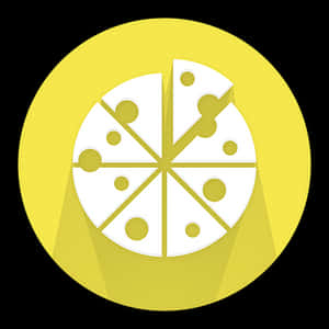 Stylized Pizza Icon PNG with transparent background