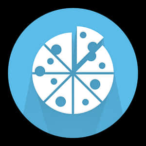 Stylized Pizza Icon PNG with transparent background
