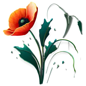 Stylized Poppy Icon Png Dus PNG Image