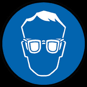 Stylized Profile Icon Blue Background PNG image with transparent background