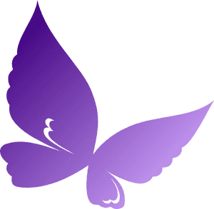 Stylized Purple Butterfly Graphic PNG image with transparent background