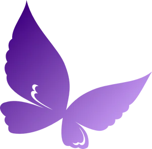 Stylized Purple Butterfly Graphic PNG Image