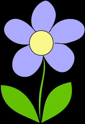 Stylized Purple Daisy Graphic PNG with transparent background