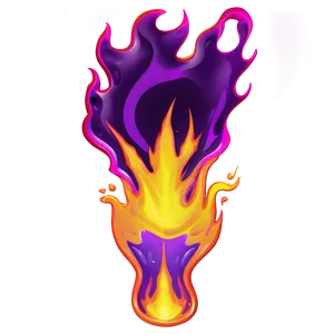 Stylized Purple Fire Png 06252024 PNG Image