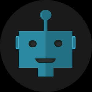 Stylized Robot Icon PNG with transparent background