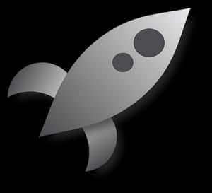 Stylized Rocket Icon PNG with transparent background