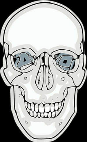 Stylized Skullwith Sunglasses PNG image with transparent background