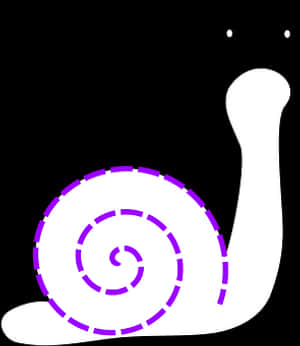 Stylized Snail Graphic PNG
