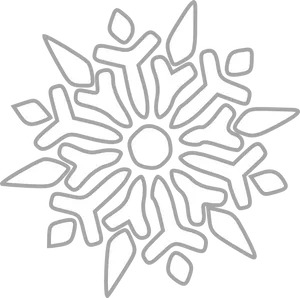 Stylized Snowflake Graphic PNG Image