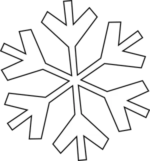 Stylized Snowflake Graphic PNG Image