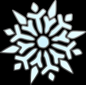 Stylized Snowflake Graphic PNG image with transparent background