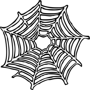 Stylized Spider Web Graphic PNG Image