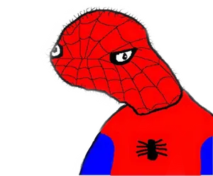 Stylized Spiderman Artwork PNG Image