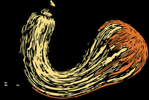 Stylized Squash Illustration PNG with transparent background