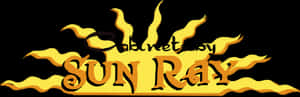 Stylized Sun Ray Graphic PNG with transparent background