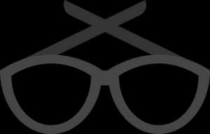 Stylized Sunglasses Icon PNG image with transparent background
