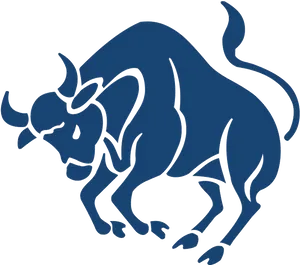 Stylized Taurus Silhouette PNG Image