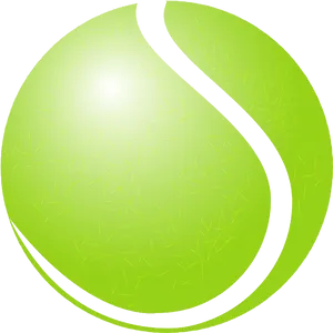 Stylized Tennis Ball Graphic PNG Image