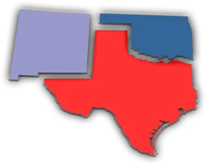 Stylized Texas Outline PNG Image