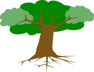 Stylized Tree Graphic PNG Image