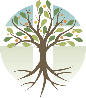Stylized Tree Graphic PNG image with transparent background