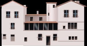 Stylized Vector House PNG with transparent background