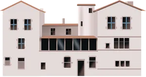 Stylized Vector House PNG Image