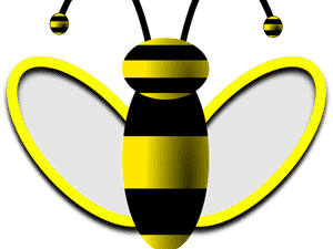 Stylized Wasp Illustration PNG