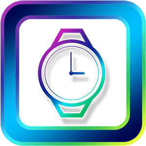 Stylized Watch Icon PNG