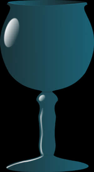 Stylized Wine Glass Graphic PNG image with transparent background