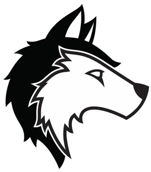 Stylized Wolf Head Logo PNG Image