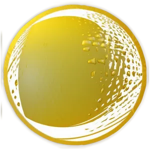 Stylized Yellow Circle Object Png 68 PNG Image