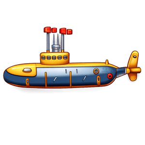 Submarine Illustration PNG 7 PNG with transparent background