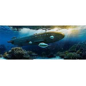 Submarine Underwater Scene PNG 05252024 PNG with transparent background