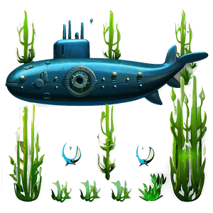 Submarine Underwater Scene PNG 35 PNG with transparent background