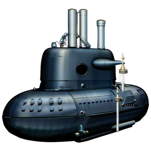 Submarine With Periscope Png Hji95 PNG Image