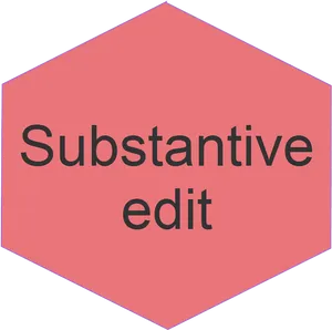 Substantive Edit Hexagon PNG Image